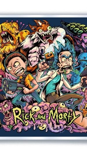 Print – Rick and Morty (Brian Allen) – 11″x11″