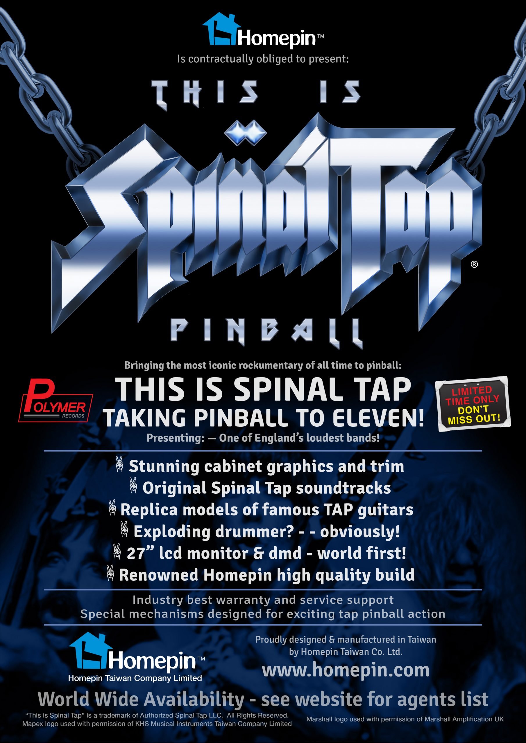 Homepins 2nd Pinball is „SPINAL TAP“