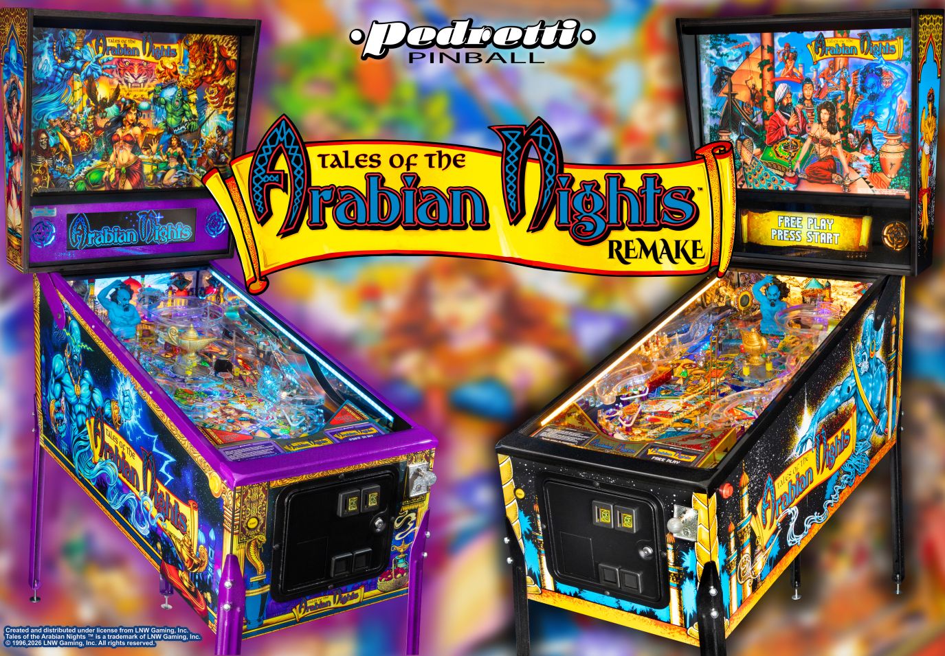 Mehr über den Artikel erfahren Die Legende kehrt zurück: Tales of the Arabian Nights von Pedretti Gaming jetzt bei RS-Pinball vorbestellbar!